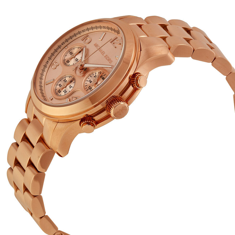 Michael Kors Runway Chronograph Gold Dial Ladies Watch MK5128
