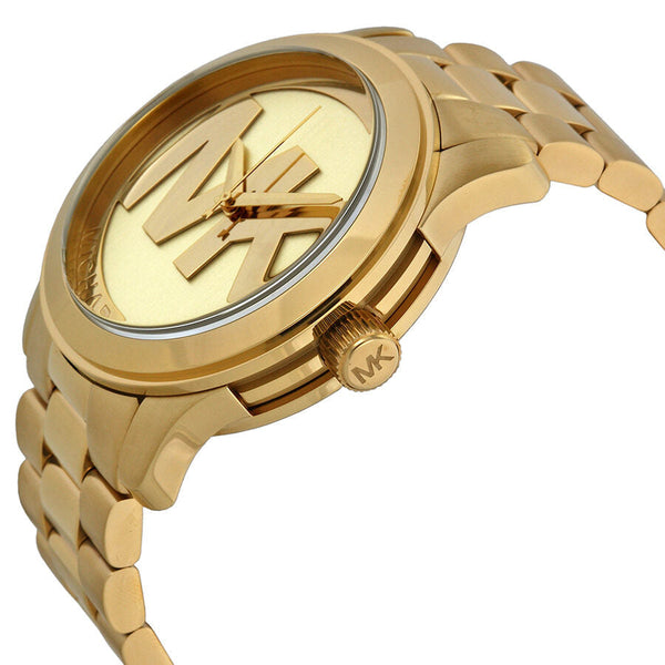 Michael Kors Runway Quartz Gold-tone Bracelet Champagne Dial Ladies Watch MK5473 - Watches of New Zealand #2