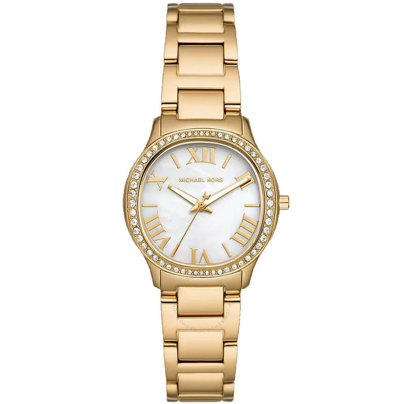 Michael Kors Sage Pavé Mother of Pearl Dial Ladies Watch MK4822 - Watches of New Zealand