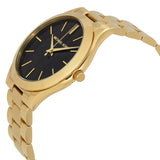 Michael Kors Slim Runway Black Dial Gold-tone Ladies Watch #MK3478 - Watches of New Zealand #2
