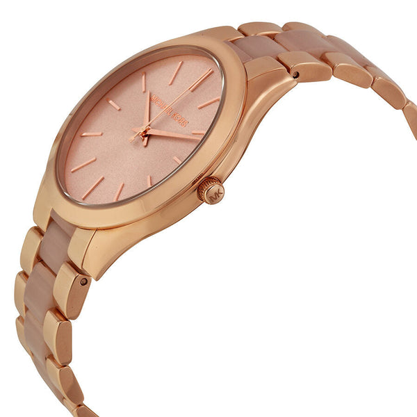 Michael Kors Slim Runway Rose Dial Rose Gold-tone Ladies Watch #MK4294 - Watches of New Zealand #2