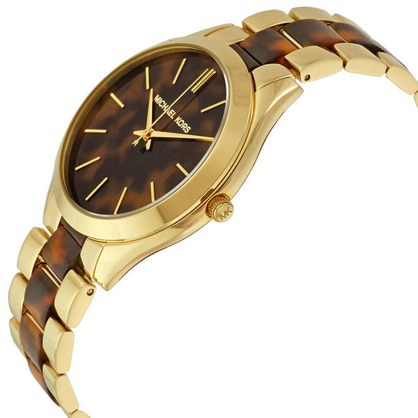 Michael Kors Slim Runway Tortoise-shell Dial Ladies Watch MK4284 - Watches of New Zealand #2