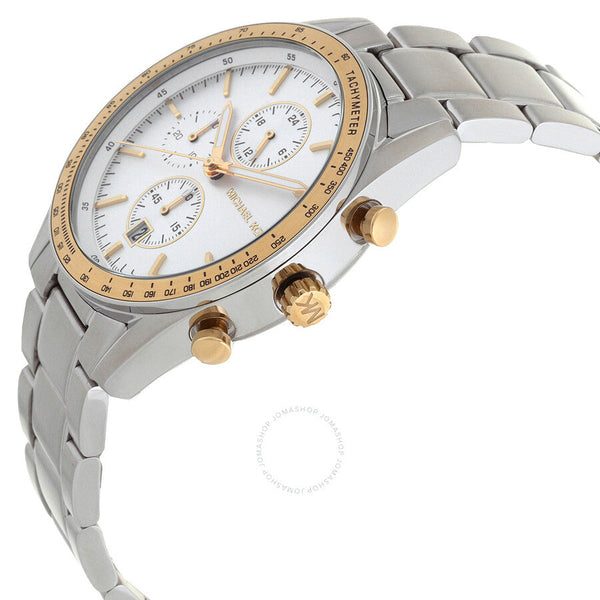 Michael Kors Warren Chronograph Quartz White Dial Men's Watch MK9112 - Watches of New Zealand #2