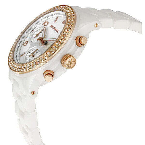 Michael Kors White Ceramic White Dial Ladies Watch MK5269 - Watches of New Zealand #2