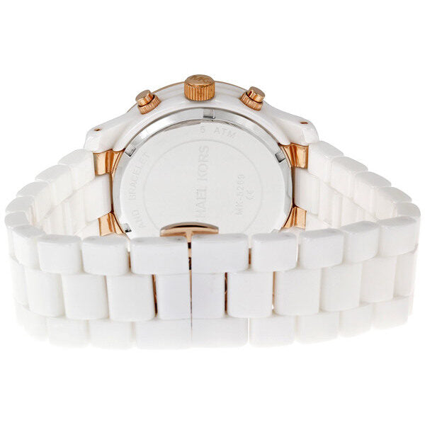Michael Kors White Ceramic White Dial Ladies Watch MK5269 - Watches of New Zealand #3