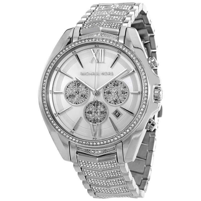Michael Kors Whitney Chronograph Quartz Crystal Silver Dial Ladies Watch MK6728 - Watches of New Zealand