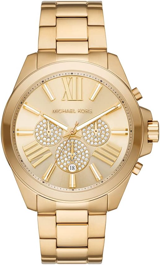 Michael Kors Men's Wren Chronograph Gold-Tone Stainless Steel Watch - MK8928