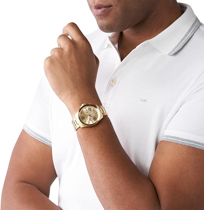 Michael Kors Men's Wren Chronograph Gold-Tone Stainless Steel Watch - MK8928