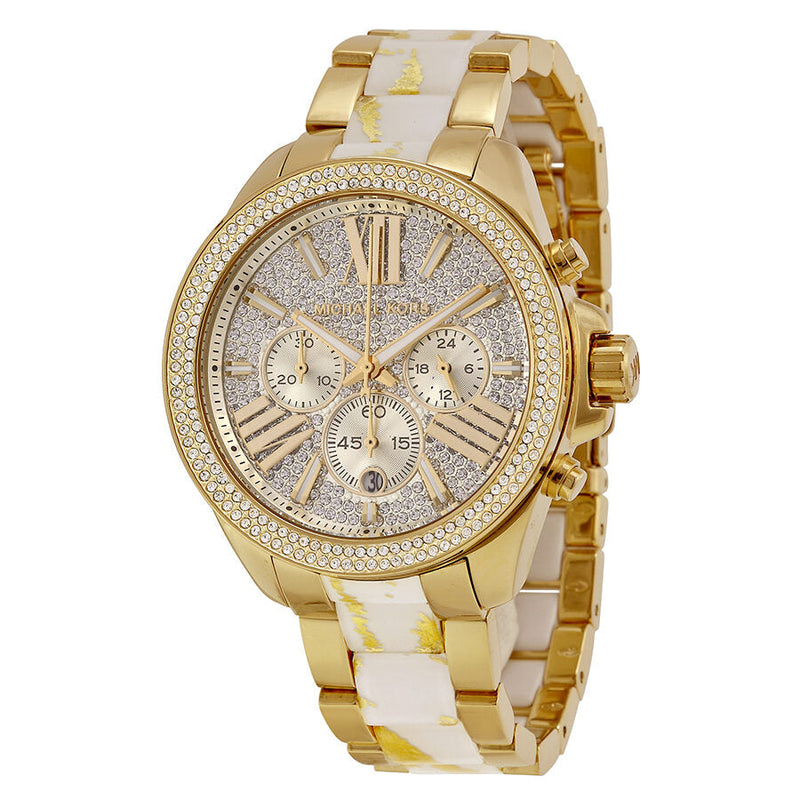 Michael Kors Wren White Zebra Diamond Dial Ladies Quartz Watch MK6157 - Watches of New Zealand