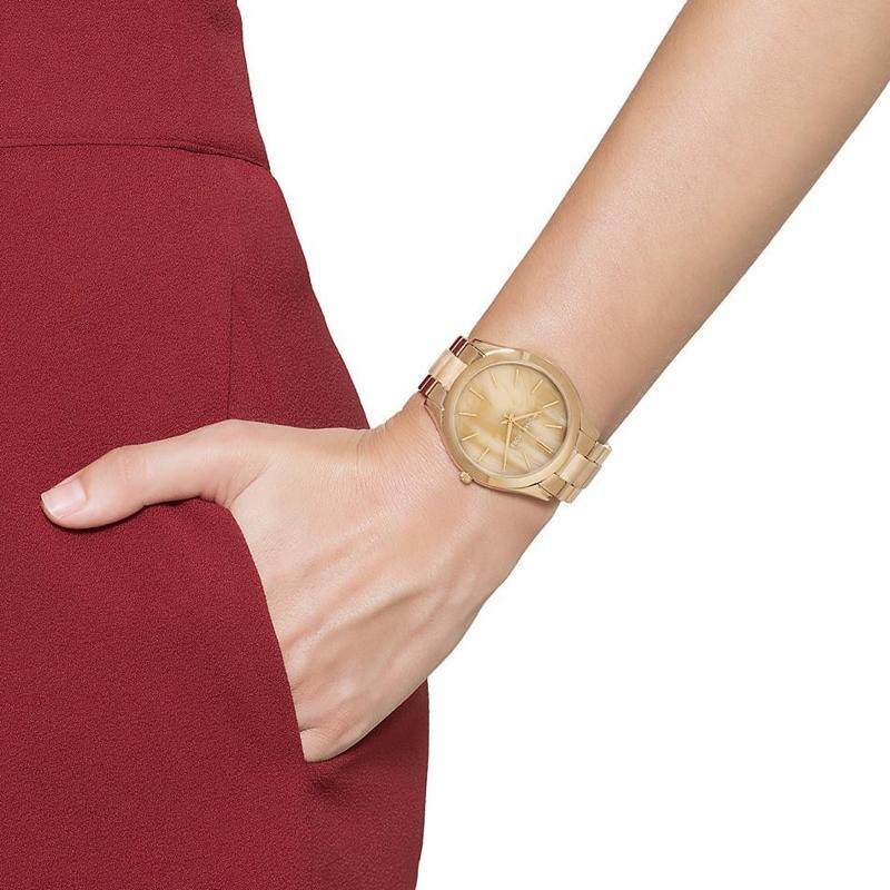Michael Kors Slim Runway All Gold Ladies Watch MK4285 - Watches of New Zealand #5