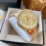 Michael Kors Ritz Chronograph Gold Tone Women's Watch MK6597 - Watches of New Zealand #3