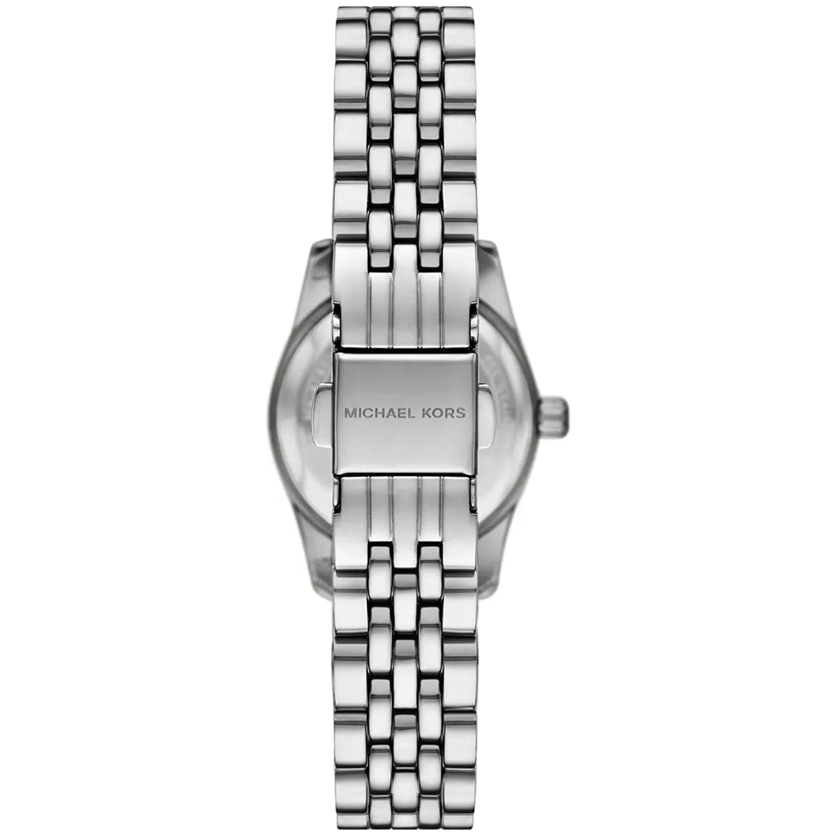 Michael Kors Lexington MK4968 caseback showing stainless steel and Michael Kors branding