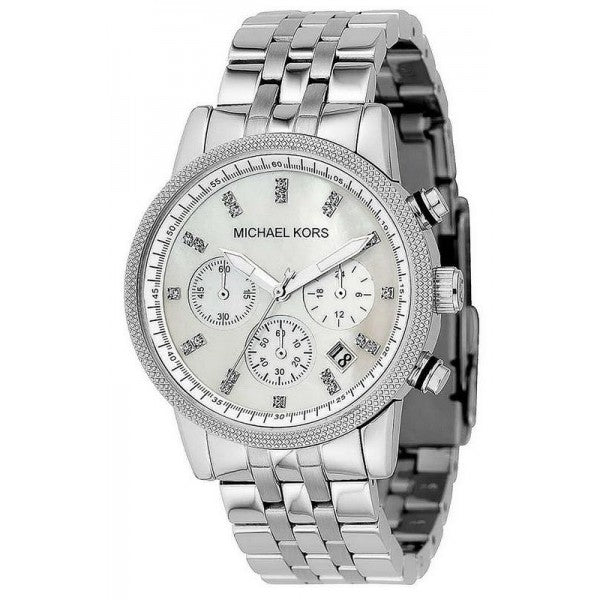 Michael Kors Jet Set Chronograph Mother of Pearl Dial Ladies Watch  MK5020 - Watches of New Zealand