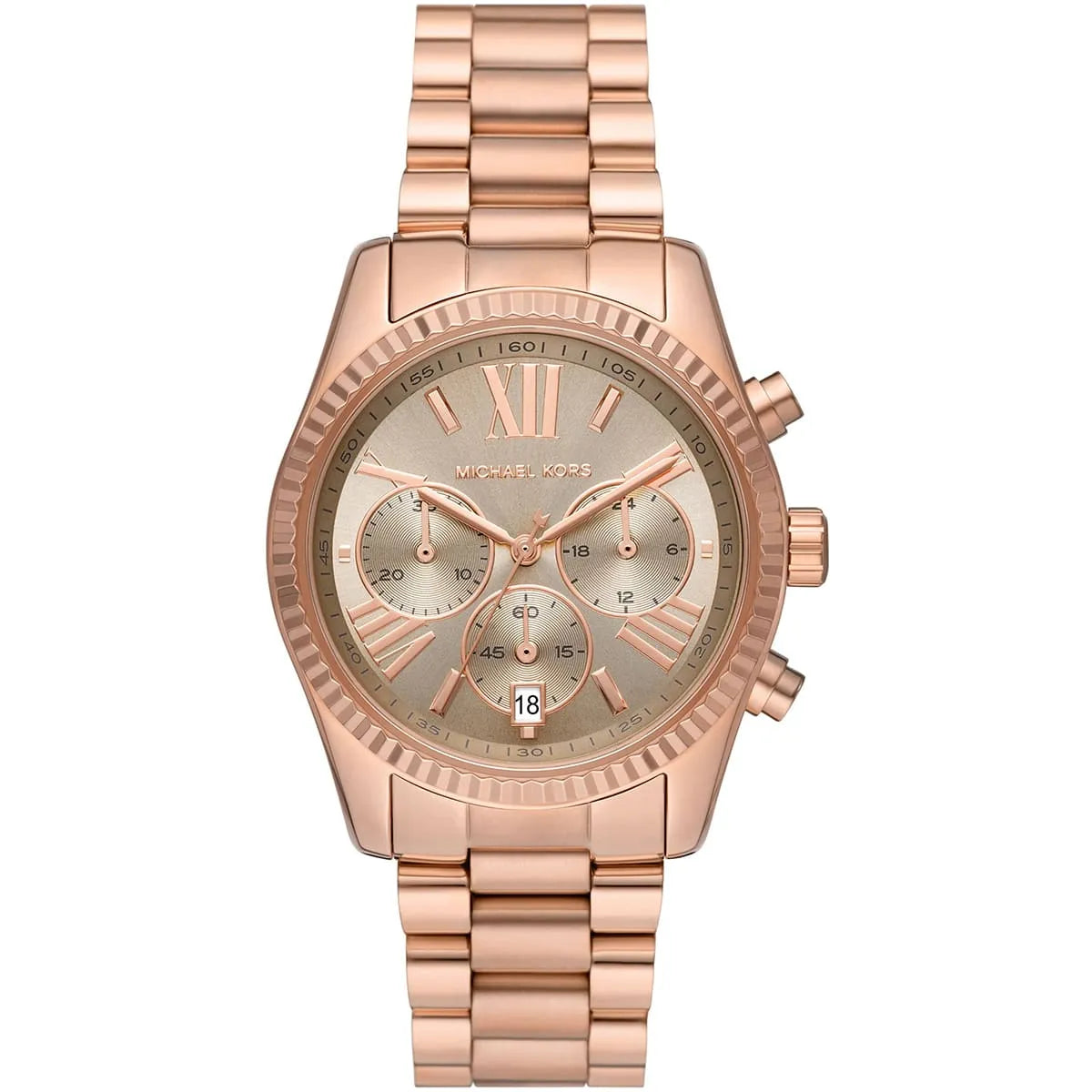 Michael Kors Lexington Chronograph Rose-gold Women's Watch - MK7217