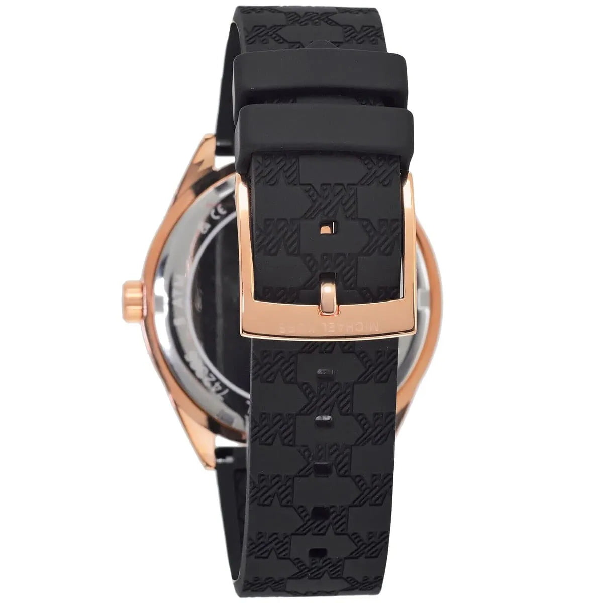 Michael Kors Oversized Jessa Multifunction Black Silicone Strap Women's Watch - MK7266