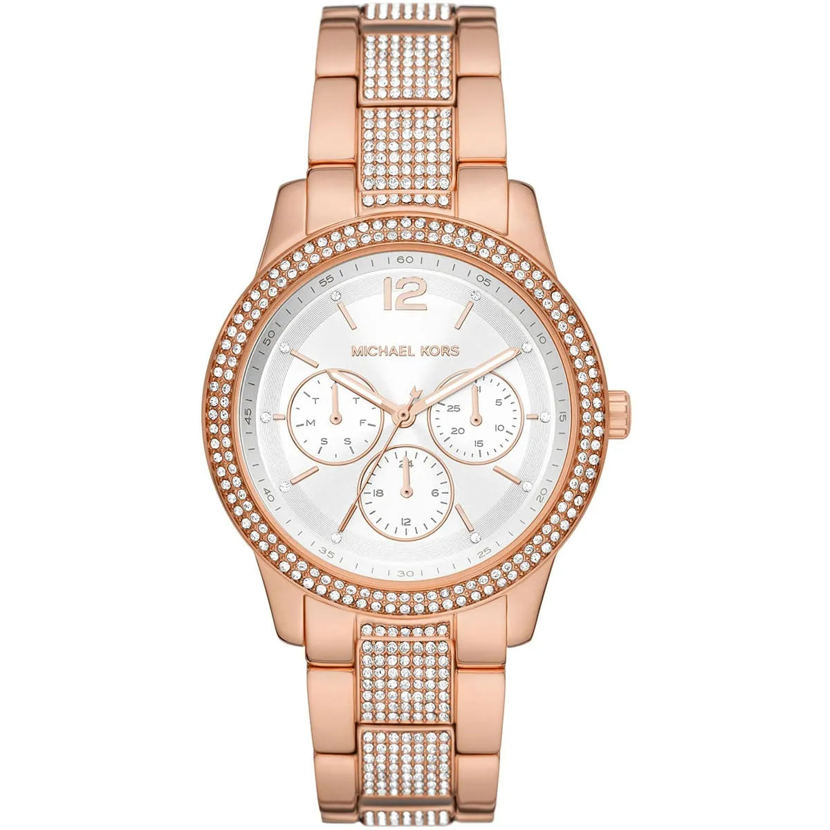 Michael Kors Oversized Tibby Pavé Rose Gold-Tone Women's Watch - MK7293