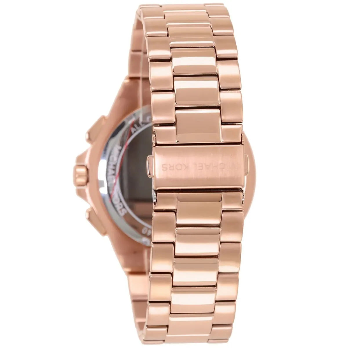 Michael Kors Lennox Chronograph Black Dial Rose-gold Men's Watch - MK8940