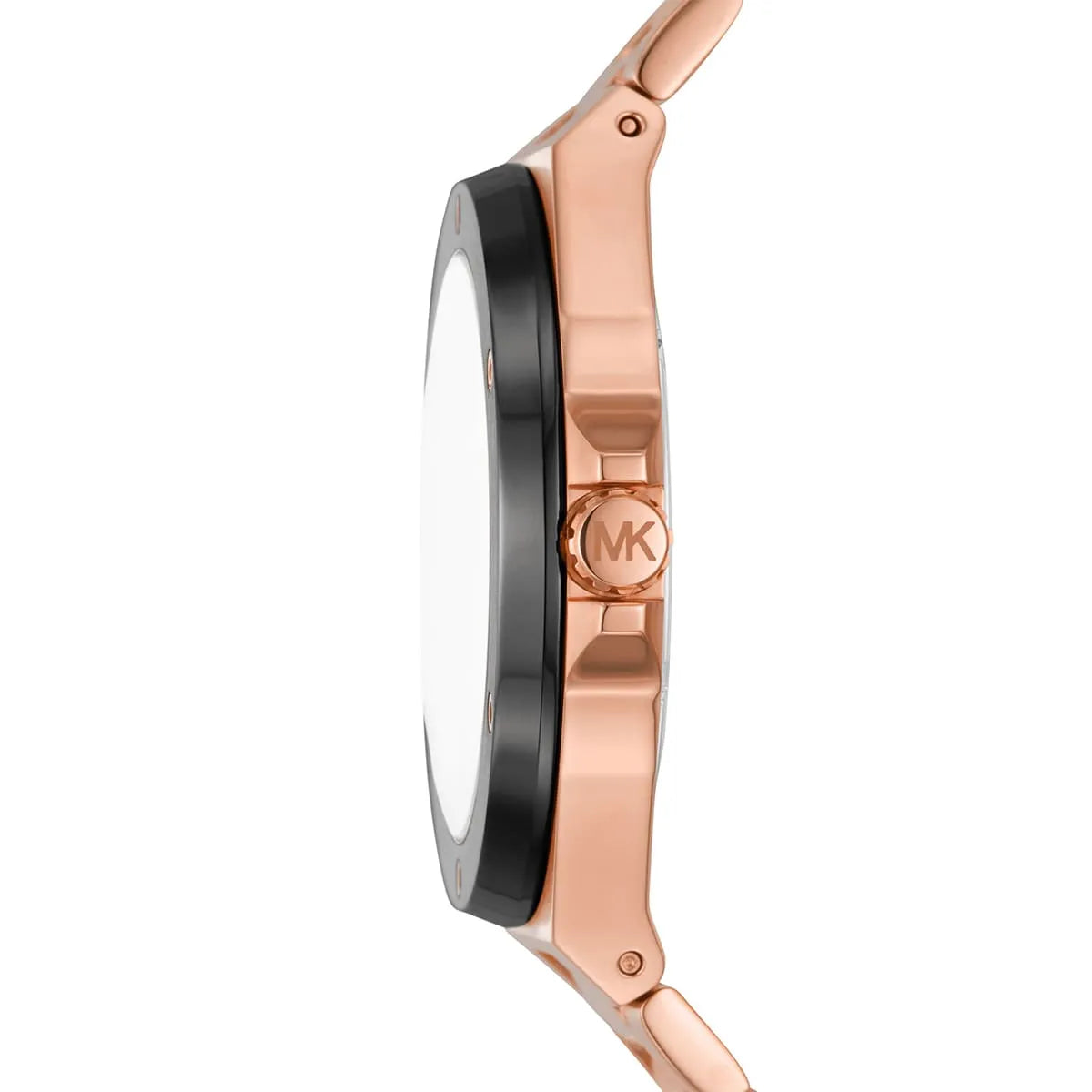 Michael Kors Lennox Chronograph Black Dial Rose-gold Men's Watch - MK8940