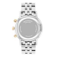 Movado Black Dial Rose Gold Tone Case Quartz   Men's Watch - 0607845