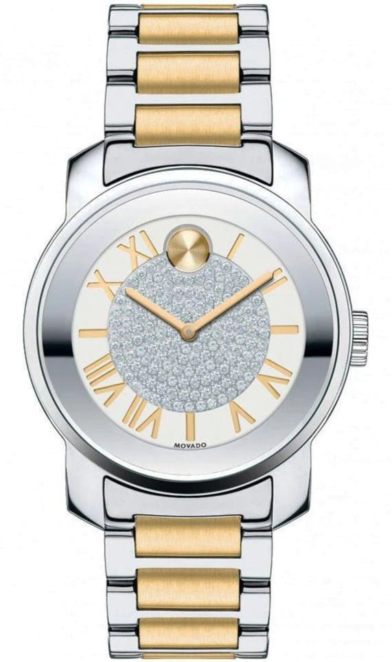 Movado Analogue Swiss Quartz with Two-Tone Women's Watch - 3600256