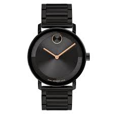 Movado Black Steel Men's Swiss Made Watch - 3601112