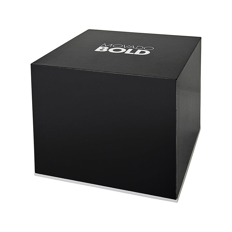Movado Bold watch presentation box with brand logo