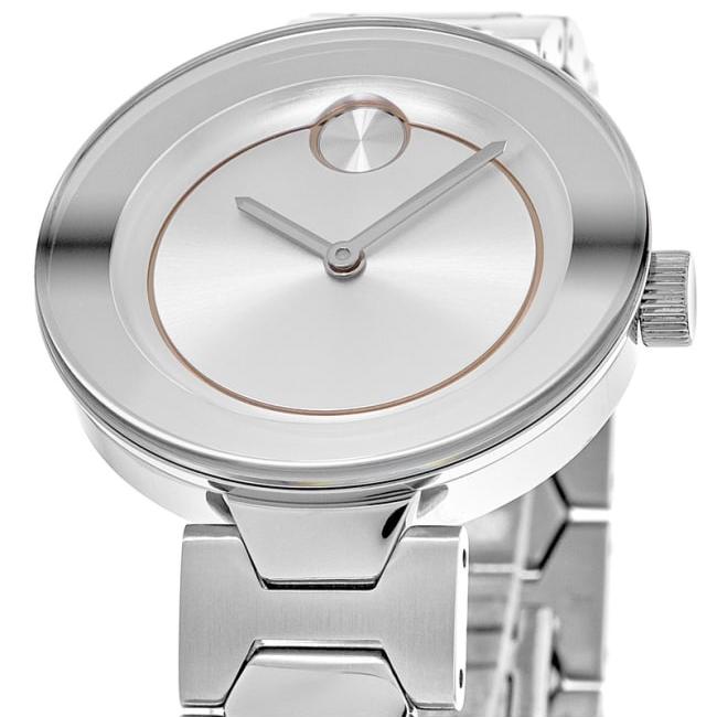 Movado Bold Silver Stainless Steel Women's Watch 3600381
