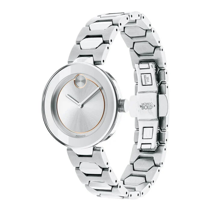 Movado Bold Silver Stainless Steel Women's Watch 3600381