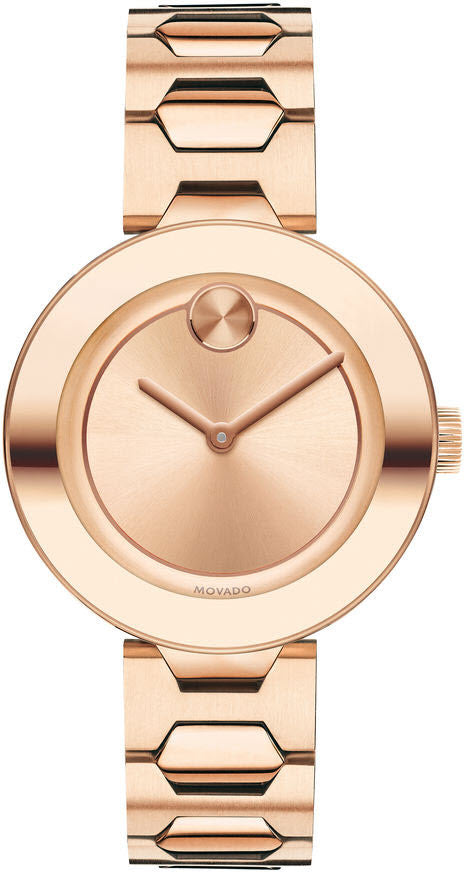 Movado Bold Rose Dial Unisex Watch - 3600387