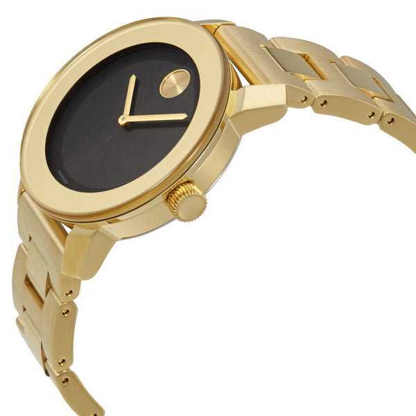 Movado Bold Black Dial Gold-tone Unisex Watch #3600397 - Watches of New Zealand #2