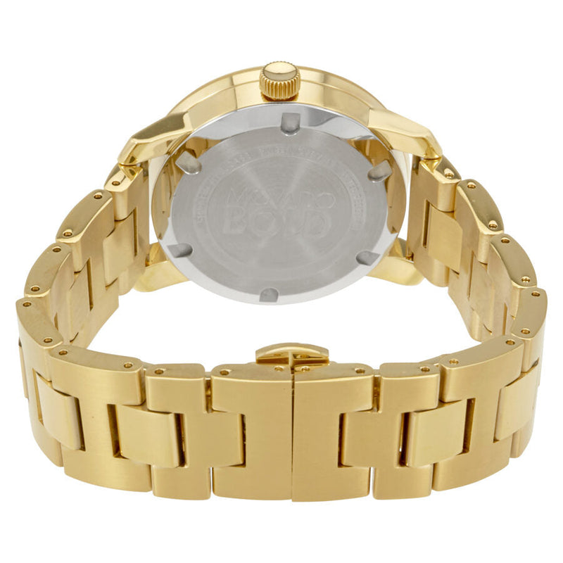 Movado Bold Black Dial Gold-tone Unisex Watch #3600397 - Watches of New Zealand #3