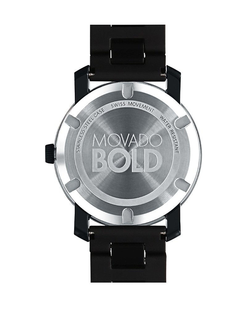 Movado Bold Large Black Polymer Mens Watch - 3600047