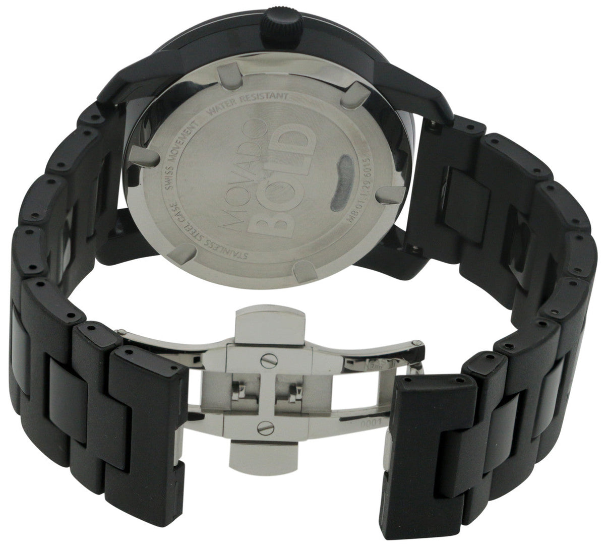 Movado Bold Large Black Polymer Mens Watch - 3600047