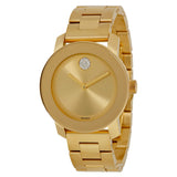 Movado Bold Gold Dial Yellow Gold Ion-plated Ladies Watch #3600104 - Watches of New Zealand