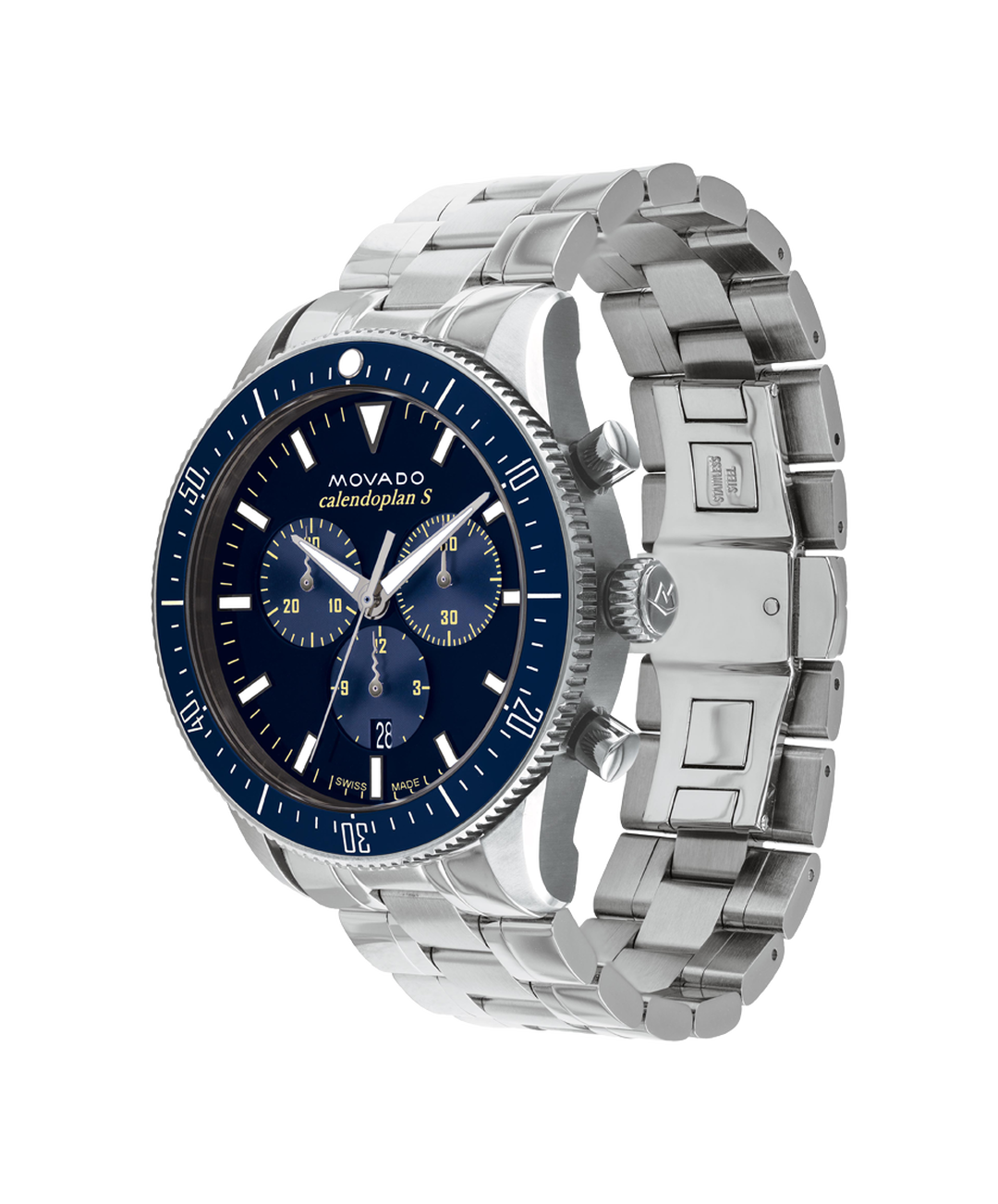 Movado Heritage Chronograph Quartz Blue Dial Men's Watch - 3650124