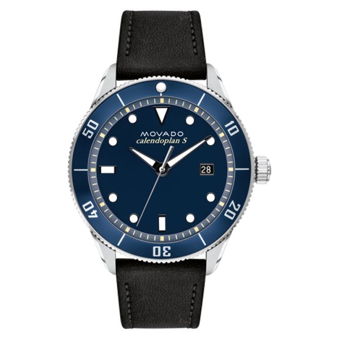 Movado Heritage Series 43mm Calendoplan Black Men's Watch - 3650093