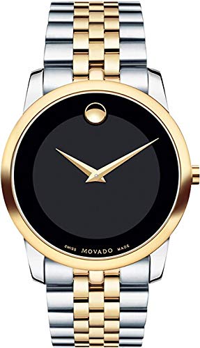Movado Museum Analogue Black Dial Men's Watch - 0606605