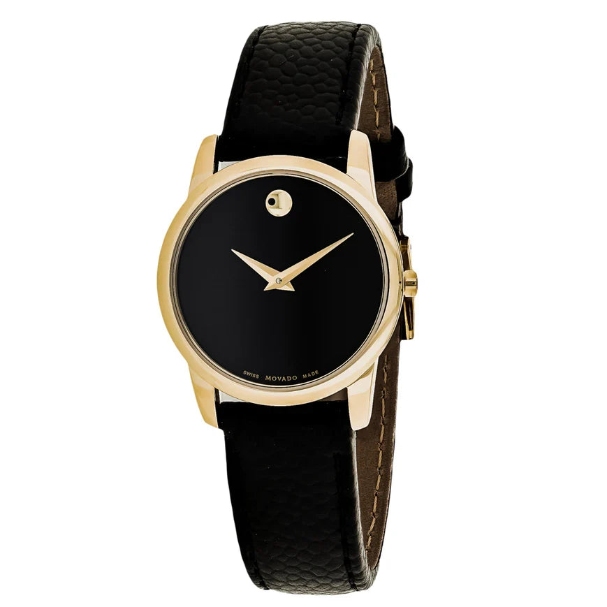 Movado Museum Black Dial Women's Watch - 0607016