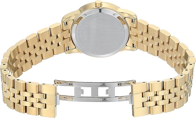 Movado Museum Classic Diamonds Mother of Pearl Dial Gold Steel Strap Women Watch - 0606998