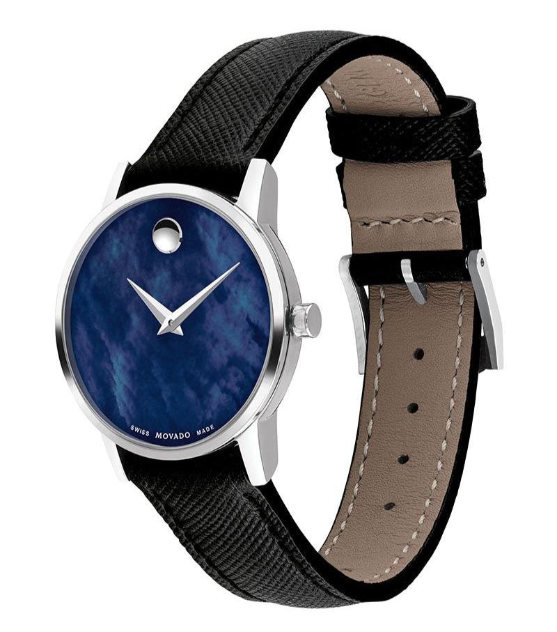 Movado Museum Classic Quartz Blue Dial Men's Watch - 2100009