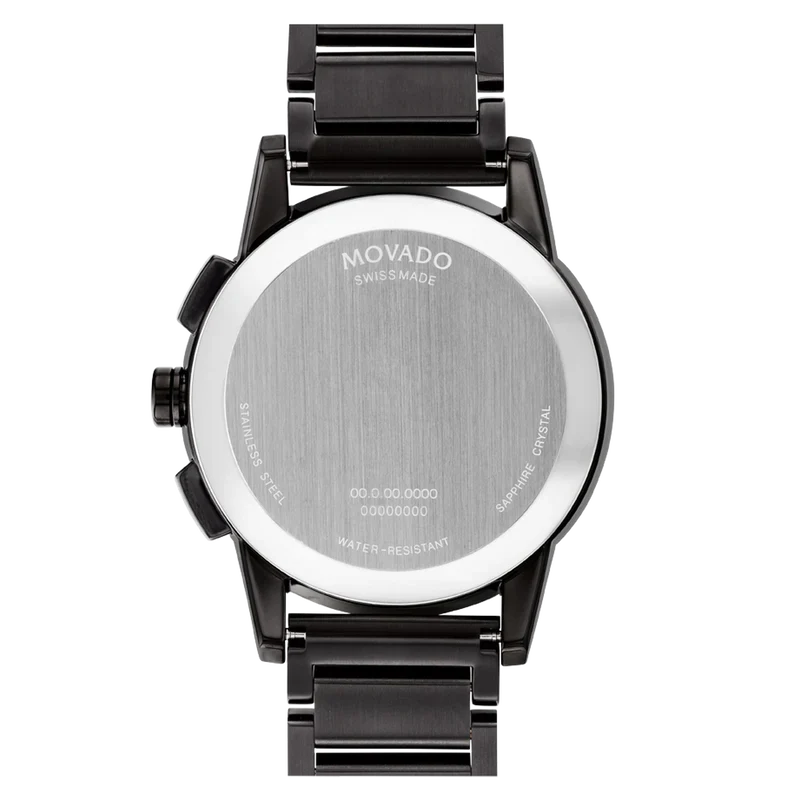 Movado Museum Sport Chronograph Quartz Black Dial Men's Watch - 0607802