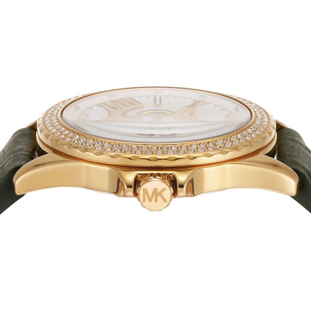 Michael Kors Mini Everest Quartz Crystal White Dial Ladies Watch MK4720