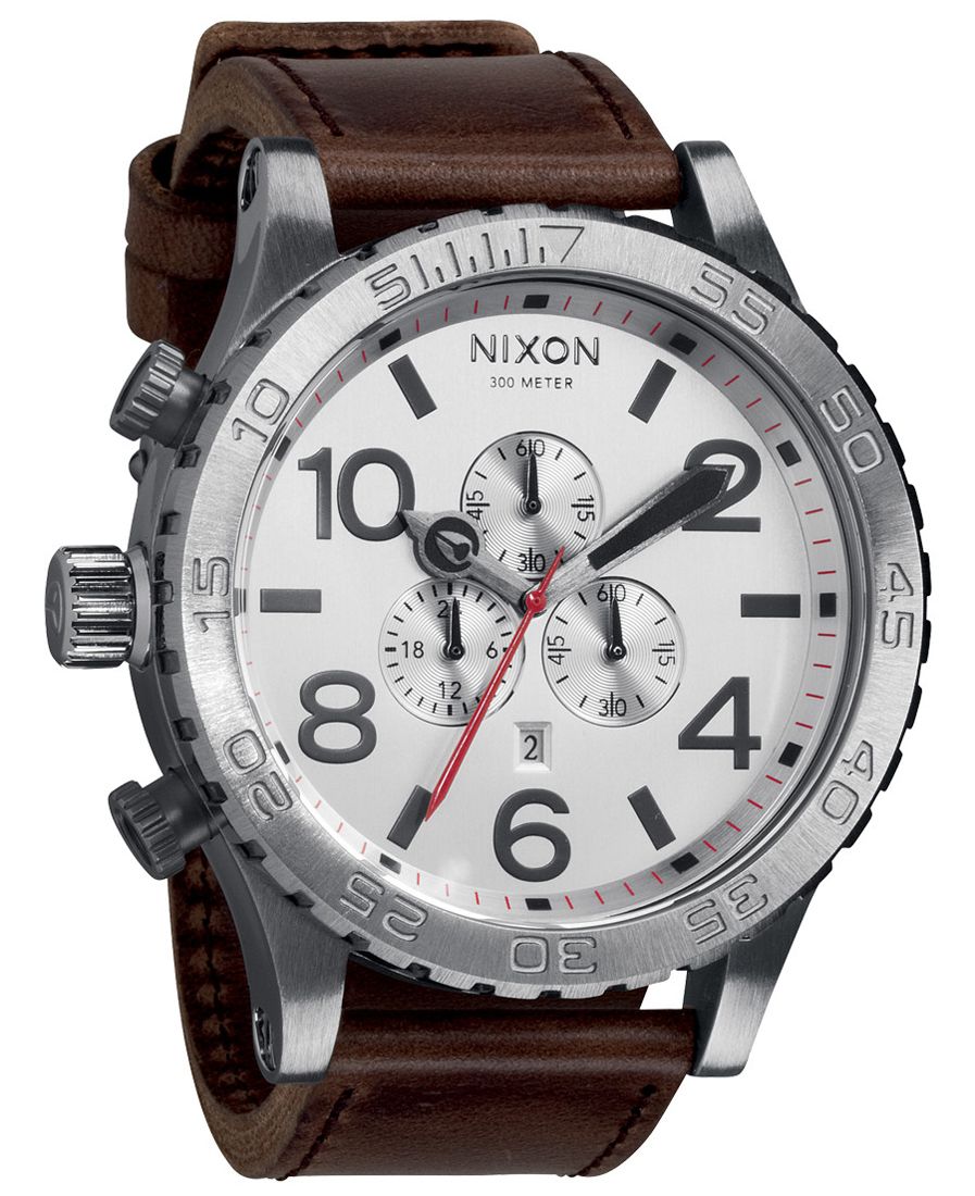 Nixon 51-30 Chronograph Silver Dial Men's Watch Men's Watch A124-1113