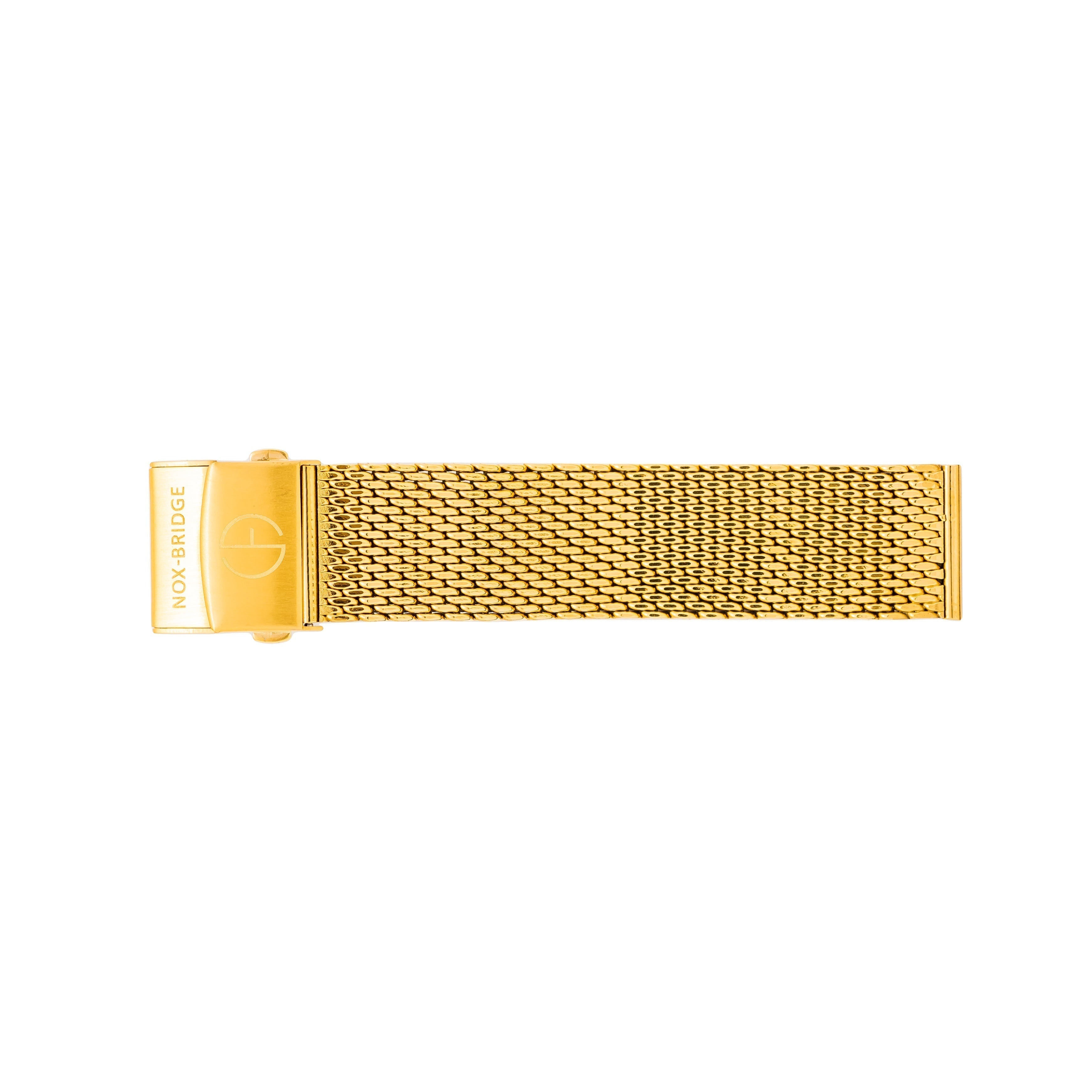 Gold mesh bracelet with magnetic clasp closure
