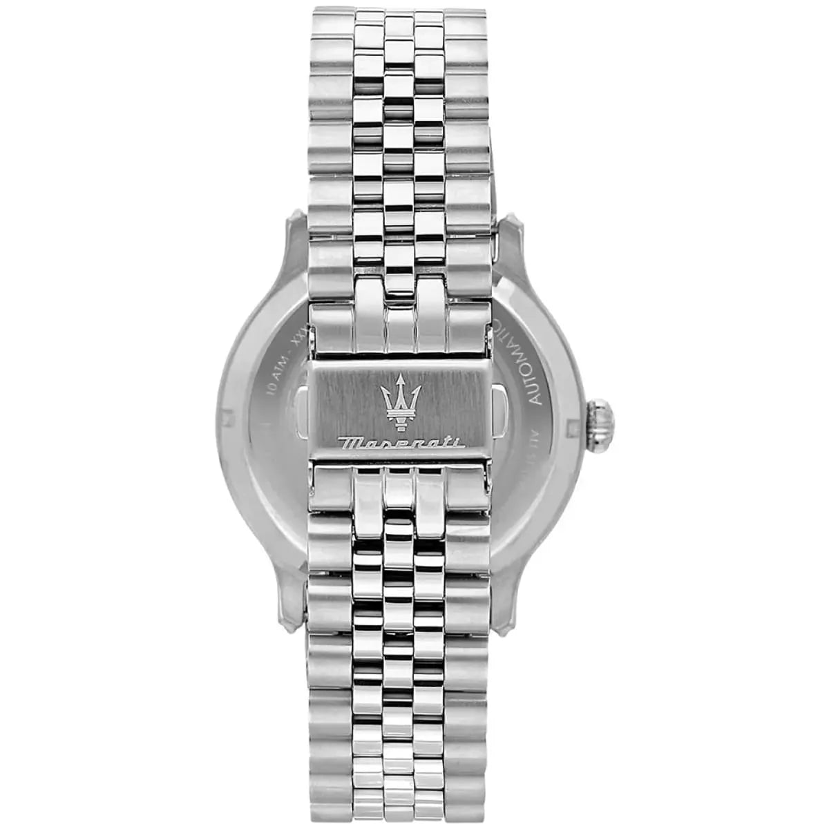 Maserati Epoca stainless steel caseback with Maserati logo visible
