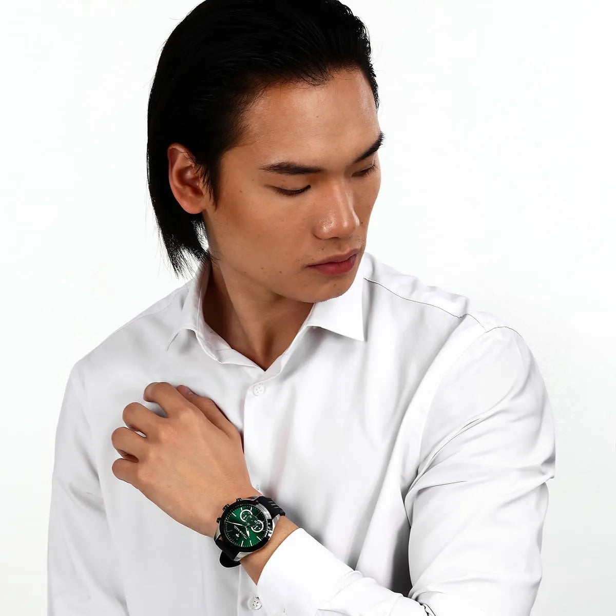 Maserati Traguardo Chronograph Green Dial Black Silicone Strap Watch For Men - R8871612043 R8871612043 - Image 7