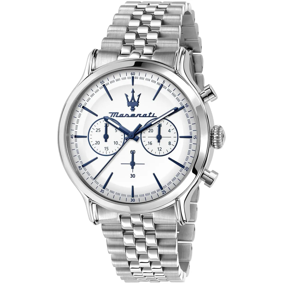Maserati Epoca Chronograph Stainless Steel White Dial Quartz R8873618034 100M Men's Watch R8873618034 - Image 2
