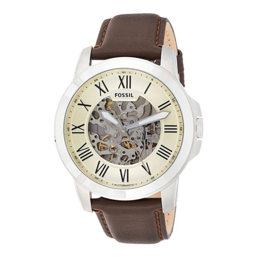 Fossil Grant Automatic Cream Dial Men's Watch ME3052 (Different Strap)