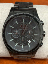 Armani Exchange Chronograph All Black Men's Watch  AX1058 - Watches of New Zealand