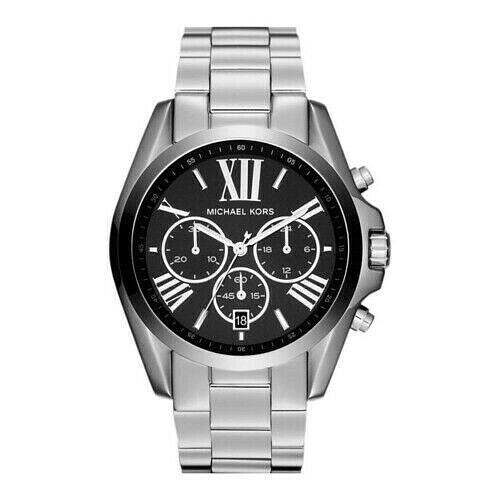 Michael Kors Bradshaw Chronograph Black Dial Silver Unisex Watch  MK5705 - Watches of New Zealand